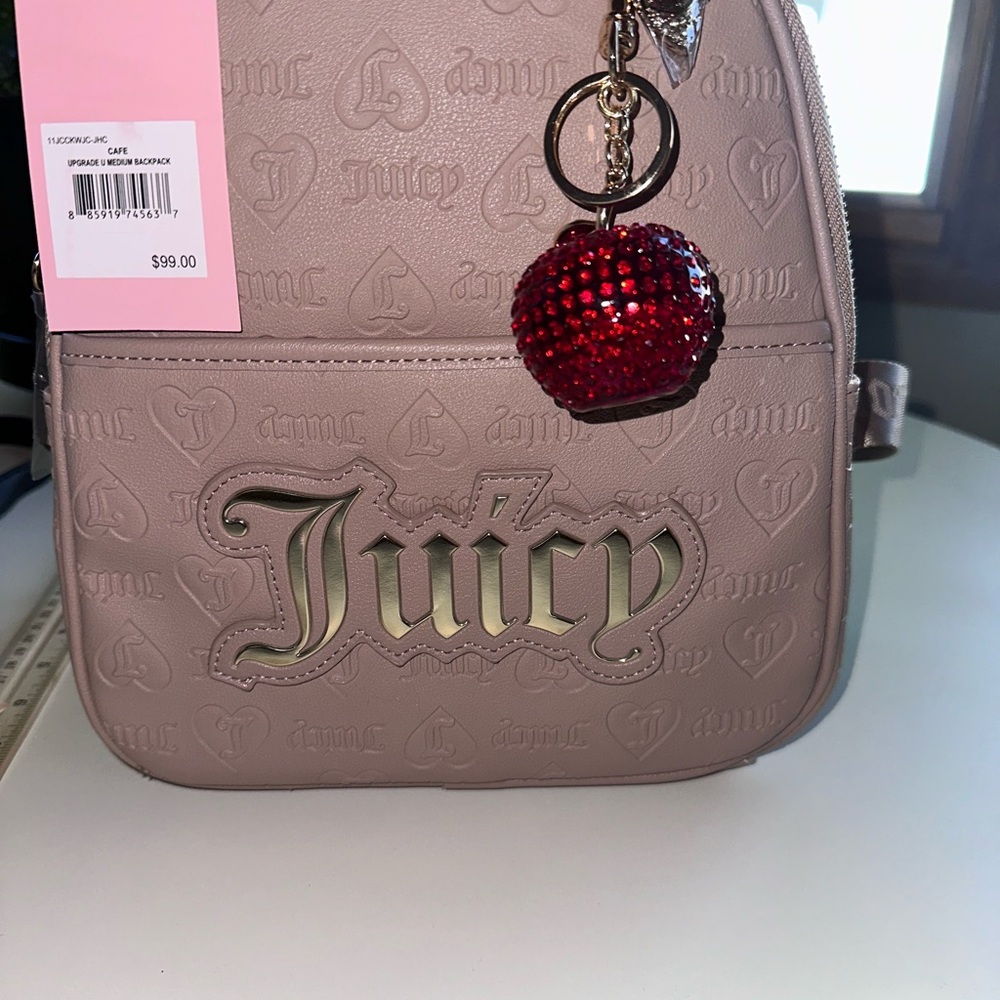 Juicy Couture Tan Logo Backpack